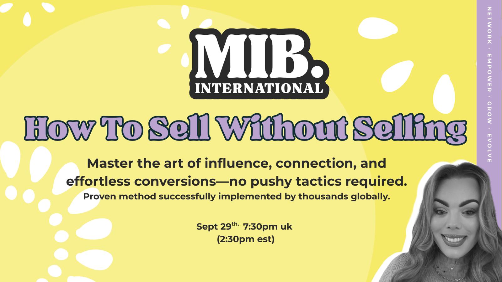 How To Sell Without Selling